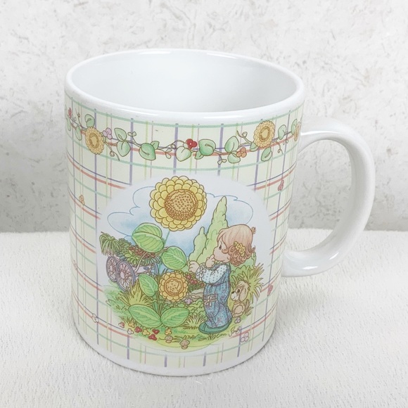 Vintage 2002 Precious Moments Skys The Limit Friendship Sunflower Porcelain Mug - Picture 7 of 13